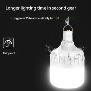 Howlighting Outdoor Solar Rechargeable Foldable Tent Light Bulb Power Bank Waterproof Decor Emergency Camping Lantern