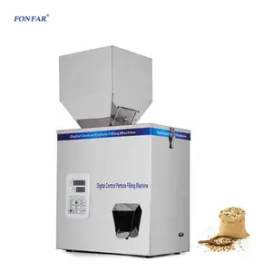 High Quality 5- 500g Semi Automatic Rice Coffee Bean Peanut Nuts Bottle Sachet Powder Weighing Filling Machine