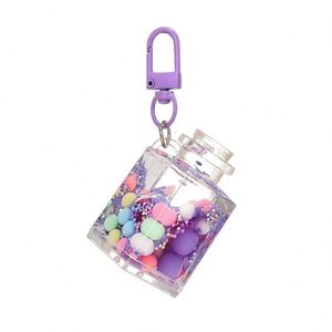 Porte-clés Bouteille de Sable Liquide - Pendentif Sablier en Acrylique pour Sacs, Sacs à Dos et Décoration de Sacs à Main - Product Image 6