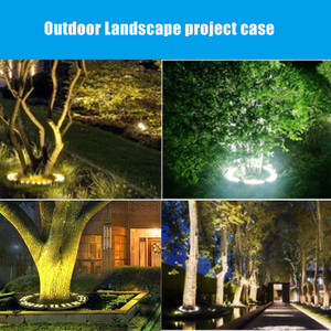 Lámpara <span class=keywords><strong>de</strong></span> Jardín LED Moderna Personalizada para Decoración Exterior, Anillo <span class=keywords><strong>de</strong></span> Luz para Árbol, AC220v DC24V IP65 Impermeable <span class=keywords><strong>de</strong></span> Aluminio - Product Image 4