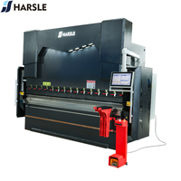 Presse plieuse hydraulique CNC automatique HARSLE, machine de pliage synchronisée pour l'acier inoxydable et l'aluminium