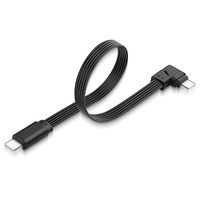 Kabel USB C Pendek Fleksibel Tipe C Male ke Male, Kabel Data Datar Tipe C 2.0 Sudut Kanan, Kabel Pendek USB C ke USB C 90 Derajat