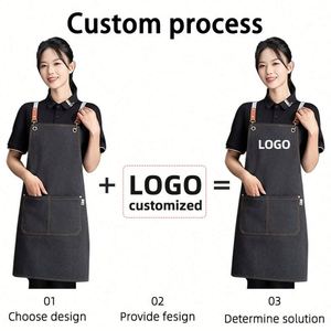 Tablier de cuisine réglable en vinyle, lavable, avec motif artistique personnalisé, pour charpentier, barista, restaurant, évier de cuisine avant - Product Image 2