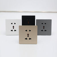 Prise murale industrielle universelle 16A 250V multi-prises 5 broches avec port USB, anti-inflammable, IP22, pour marché d'Afrique du Sud-Est