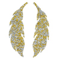 Vêtements personnalisés Hot Fix perle strass patchs fer sur patchs transfert de chaleur feuilles Motifs autocollant appliques patchs personnalisés