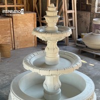 Fontaine en pierre artificielle pour jardin, ornement ange, oasis du désert, fontaine en pierre artificielle