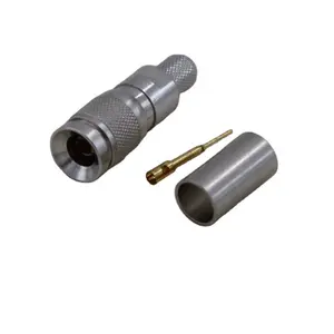 RF coaxial 1.0/2.3 DIN male crimp connector for LMR200 cable