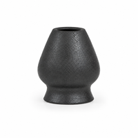Ensemble de bols à matcha avec logo personnalisé, ensemble de thé en céramique noire mate avec support pour fouet, cuillère en bambou, boîte cadeau pour cérémonie du thé