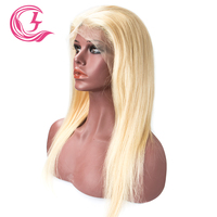 Perruques Lace Front Blondes 13x4 HD en Cheveux Brésiliens Remy, Densité 180%, Lisses, Brun Clair
