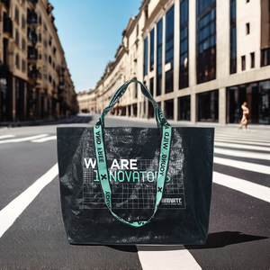 Sac fourre-tout en PP de grande taille, à coutures d'angle, à double tissage, avec finition laminée enduite de PE, impression de logo disponible - Product Image 1