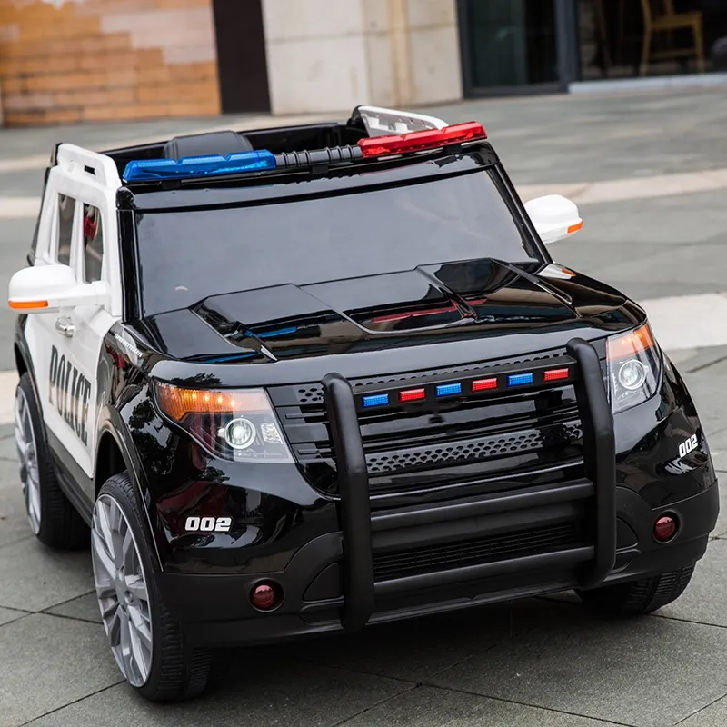 Bester Preis Kinder Outdoor Polizei SUV 12 V Kinder Elektro-Akku-Betriebenes Auto mit Musik