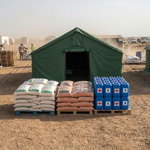 Tente de secours en cas de catastrophe, fabrication directe d'usine, structure en acier robuste, imperméable, abri d'urgence pour l'Afrique et le Moyen-Orient - Product Image 5