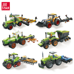 ของเล่น Chenghai 59228 ABS อนุภาคขนาดเล็ก40ชิ้น DIY ประกอบอาคารบล็อกดึงกลับของเล่นทางการเกษตร - Product Image 5