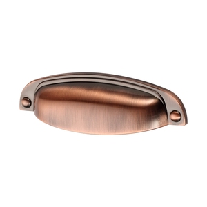FILTA <strong>Hardware</strong> Modern Simple Shell Shaped <strong>Handles</strong> Brushed Nickel Cup Pulls - Product Image 5