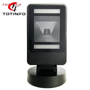 TOTINFO GS1 Escáner de Código de Barras de Escritorio Automático de Lectura Rápida y Manos Libres, Sensor CMOS, Escaneo 2D, Interfaz USB/RS232, Control de Inventario Móvil - Product Image 1