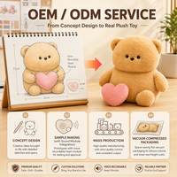 Services OEM/ODM : Ours en peluche avec fonction d'enregistrement vocal, figurines et mascottes personnalisées sur mesure basées sur votre conception.