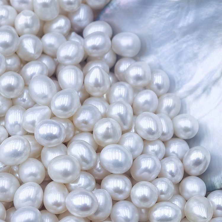 Natural Freshwater Pearls Jewelry Making White Rice Shape Loose Pearls Natural Freshwater Pearls