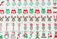 Ensemble de Mahjong Américain de Noël de Luxe Moderne et Écologique en Gros – 160 Tuiles Acryliques + Tapis + 4 Supports + Sac Étanche + Dés