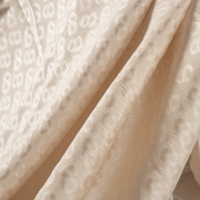 Nouvel arrivage XMH – Tissu en mousseline de polyester jacquard torsadé respirant et antistatique pour foulard féminin moderne