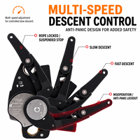 Dispositif anti-panique Golmud G9 Pro pour accès par corde, escalade, abeillesse et travaux en hauteur