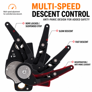Descensor Antipánico Golmud G9 Pro para Trabajos <span class=keywords><strong>en</strong></span> Altura, Escalada y Rappel con Cuerda - Product Image 4