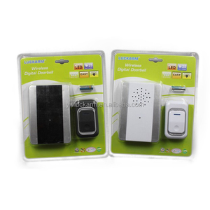 Tốt nhất bán không dây cắm thông minh chuông cửa với pin không thấm nước nút và Receiver 38 bài hát 3 cấp độ khối lượng kỹ thuật số mã hóa - Product Image 6