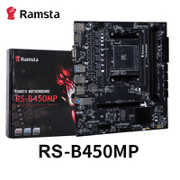 Integrated B450MP Motherboard with AM4 Socket Support for AMD for Ryzen Series CPUs Dual-Channel DDR4 2133MHz-3000MHz 32GB
