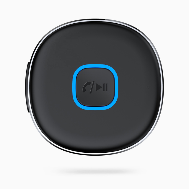HSUEL Bluetooth Aux Receiver Portable 3.5mm Aux Car Adapter Bluetooth 5.0 Wireless Audio Receiver for Car