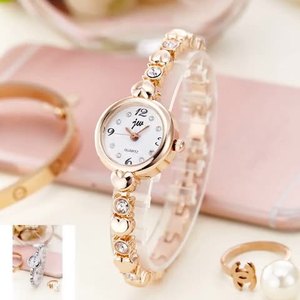 Marca de moda, edición coreana, reloj de pulsera, banda de acero para mujer, banda fina, reloj de moda de cuarzo electrónico para mujer - Product Image 2