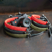 Sangle de poignet réglable en nylon tressé, résistante et personnalisable avec logo, pour appareils photo Canon, Sony, Nikon, GoPro et reflex numériques.