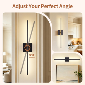 Battery-Powered Dimmable LED Wall Lamp <b>Wireless</b> <b>Light</b> Long Strip Design Warm <b>Light</b> Magnetic Mount Modern Design - Product Image 2