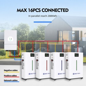 Batterie solaire 18 kWh 51,2 V 360 Ah pour l'alimentation résidentielle, également disponible en 400 Ah 720 Ah, stock UE BEES TECH 51,2 V 18,4 kWh stock UE H - Product Image 5