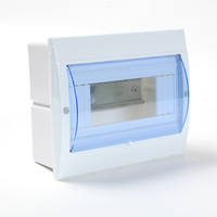 Boîte de distribution électrique en plastique ABS pour usage extérieur, boîte de disjoncteur pour disjoncteur mural intérieur