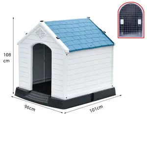 Modern Waterproof Plastic Large Dog House Outdoor Indoor Elevated Floor Dog Kennels Pet House