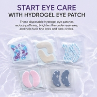 Patchs Hydrogel Jetables en Tissu Non-Tissé pour les Yeux, Masque Anti-Poches Rafraîchissant et Hydratant pour le Contour des Yeux, Patchs Faciaux Apaisants pour Soins Quotidiens