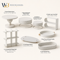 Présentoir de table pour desserts style crème, support décoratif pour gâteaux d'anniversaire et mariages, plateau à pâtisserie en fer forgé pour buffet froid et pause thé, Chine