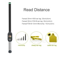 Lector de Etiquetas HDX FDX-B IP67 con Bluetooth 4.0, 134.2khz, Lector de Etiquetas para Animales, 100,000 Registros, Largo Alcance, Identificación de Ganado Vacuno, Ovino y Porcino
