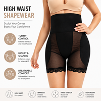 Taille haute dentelle respirant ferme contrôle culotte femmes post-partum Shapewear grande taille ventre contrôle corps Shaper avec rembourré