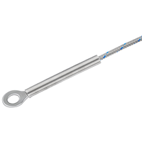 Sonde thermocouple de type K avec fil en silicone et borne annulaire, disponible en version OEM