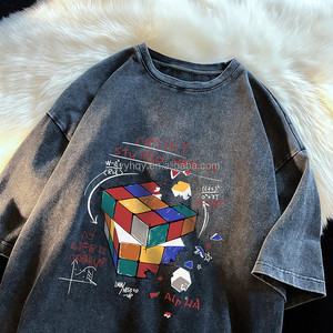 T-shirt da 230g a Maniche Corte per Uomo, T-shirt Estiva in Puro Cotone per Uomo e Donna, Vendita all'Ingrosso per Giovani - Product Image 4