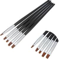 5 pièces/ensemble acrylique UV Gel français Nail Art Kit de conception Liner peinture pointillant brosses plates stylo constructeur ongles outils cotillons