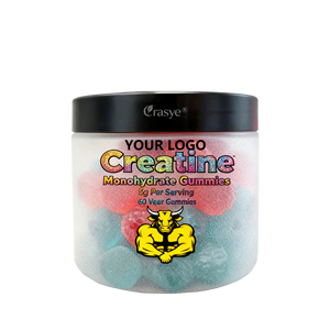 OEM/ODM Gummies de créatine monohydrate à 99,99 %, force, énergie et soutien musculaire, complexe pré-entraînement, complément de créatine 5000 mg - Product Image 1