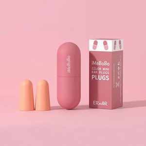 ที่อุดหูแบบไร้สาย Imebobo Sponge ป้องกันเสียงรบกวน ใช้ซ้ำได้ ปลอดภัยตามมาตรฐาน สำหรับนักเรียน ออกกำลังกาย งีบหลับ ฟังเสียง - Product Image 1