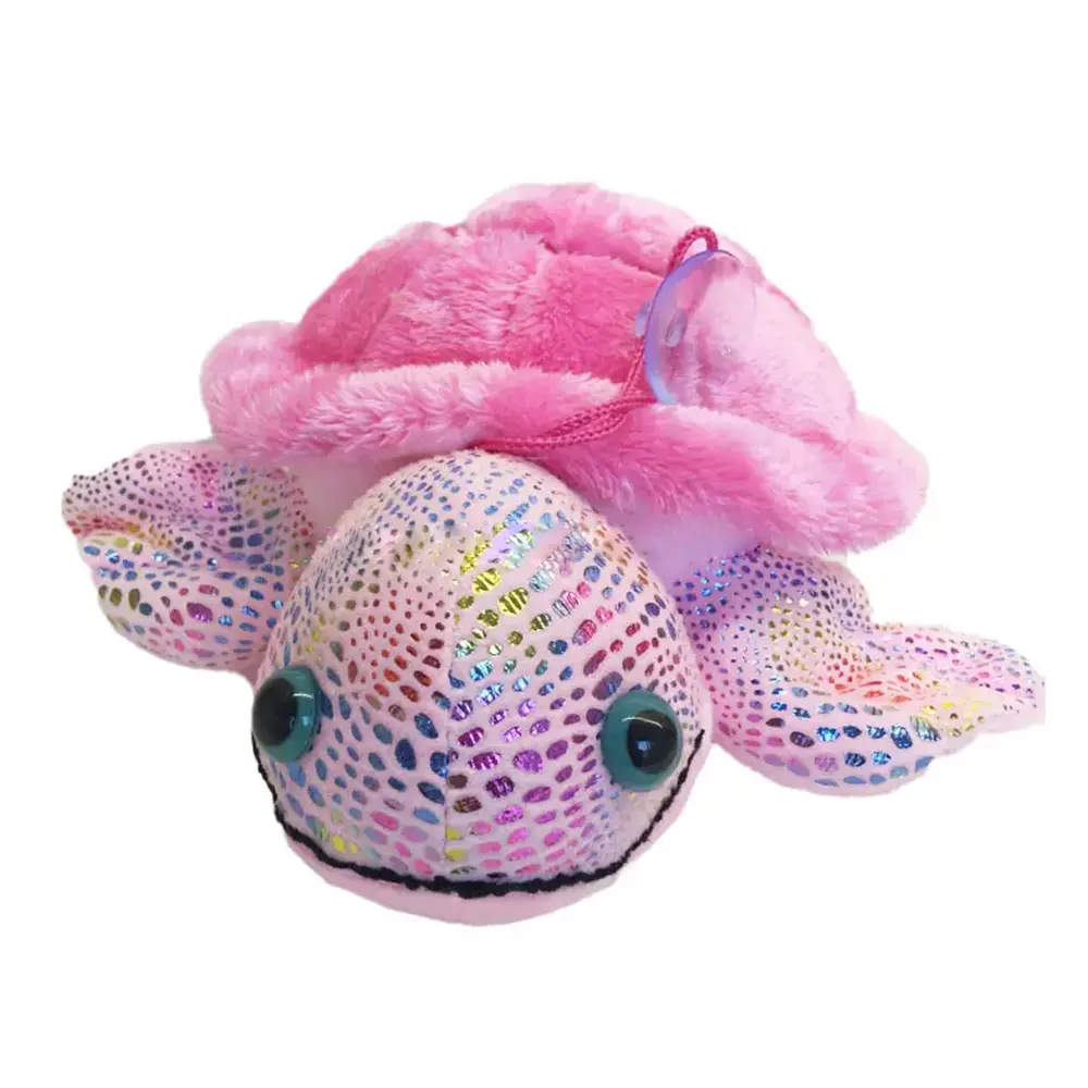 Personalizada de ojos grandes de peluche de la tortuga rosa del mundo del mar de animales de peluche juguetes de tortuga marina de peluche