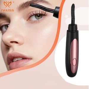 PAKISS Wholesale Rechargeable USB Plastic <b>Mini</b> Heated Beauty <b>Eyelash</b> <b>Curler</b> with Naturally Ironing Long Lasting Clip - Product Image 1