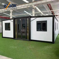 Maison modulaire préfabriquée rapide à assembler de 40 pieds, espace de vie extensible, maison conteneur avec 3 chambres pour l'Australie et les États-Unis