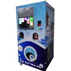 New 7x24 hours Self-service Automatic Ice Cream Vending Machine With Bill and Coin Acceptor