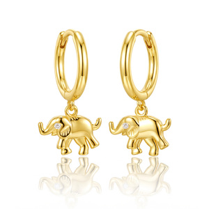 Großhandel Luxus Offene Kreolen Ohrringe Vergoldetes Sterlingsilber Hochzeitsschmuck Minimalistische Virale TikTok Mode - Product Image 1