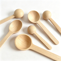 Cuillère en bois biodégradable et écologique 1ml 5ml 10ml 15ml, couverts en bois naturel, style moderne, cuillère à café, cuillère à condiments