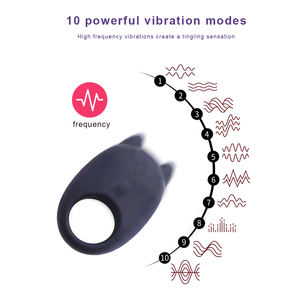 Toptan Titreşimli Ereksiyon Halkası Çiftler İçin Silikon Penis Halkası Silikon Oyuncaklı Erkekler İçin Penis Halkası Erkek Seks Oyuncağı - Product Image 3